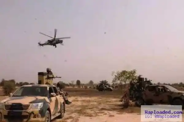 Photo: Air Force Bombs Boko Haram Camp In Borno